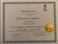 Reiki 3 certificate